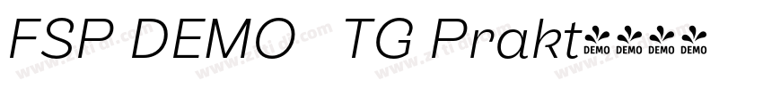 FSP DEMO   TG Prakt字体转换